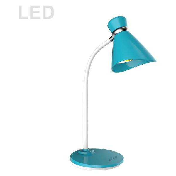 Dainolite 6W Desk Lamp, Blue 132LEDT-BL